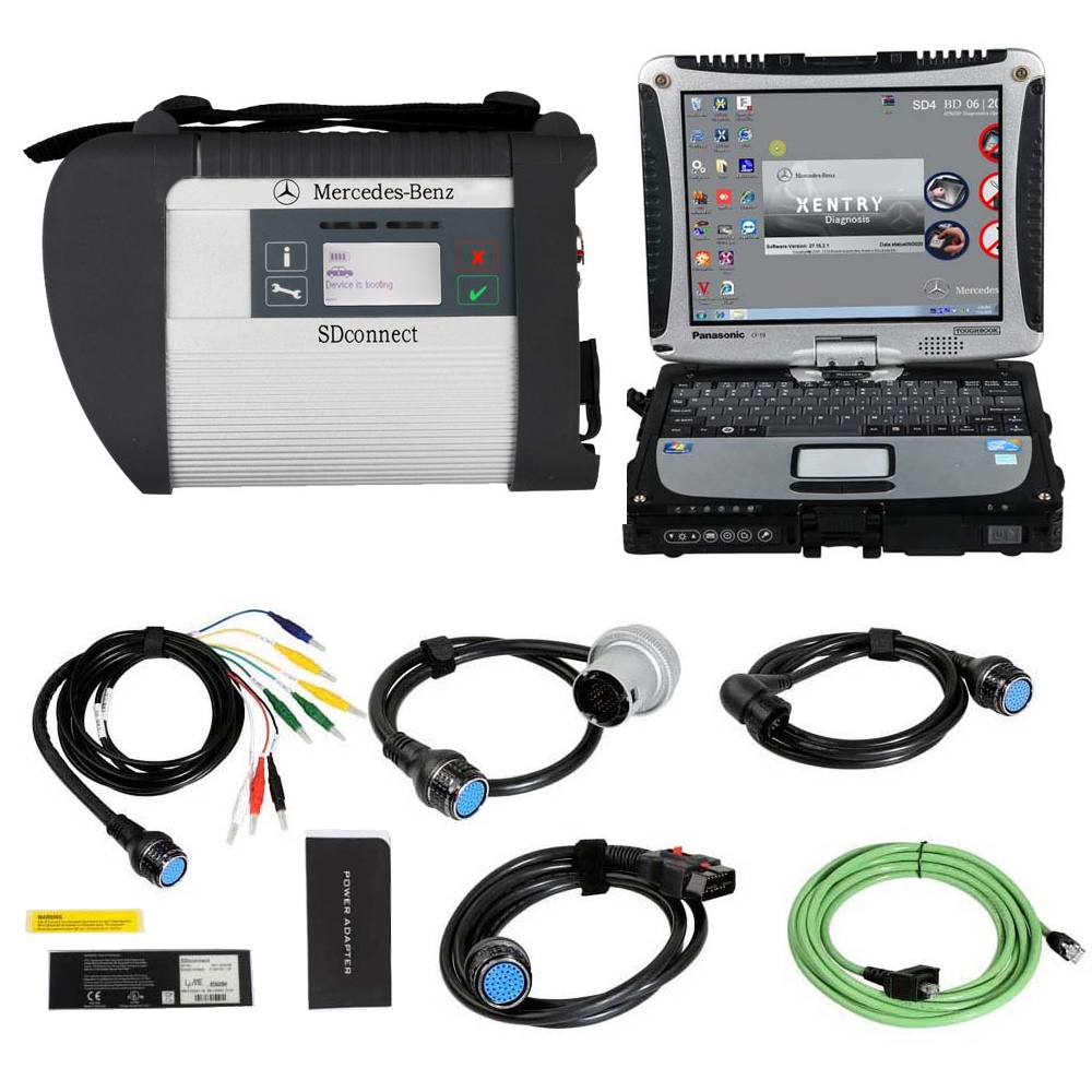 V2025.03 MB SD Connect C4/C5 Star DOIP Diagnosis DTS Development And Engineering Plus Panasonic CF19 Laptop