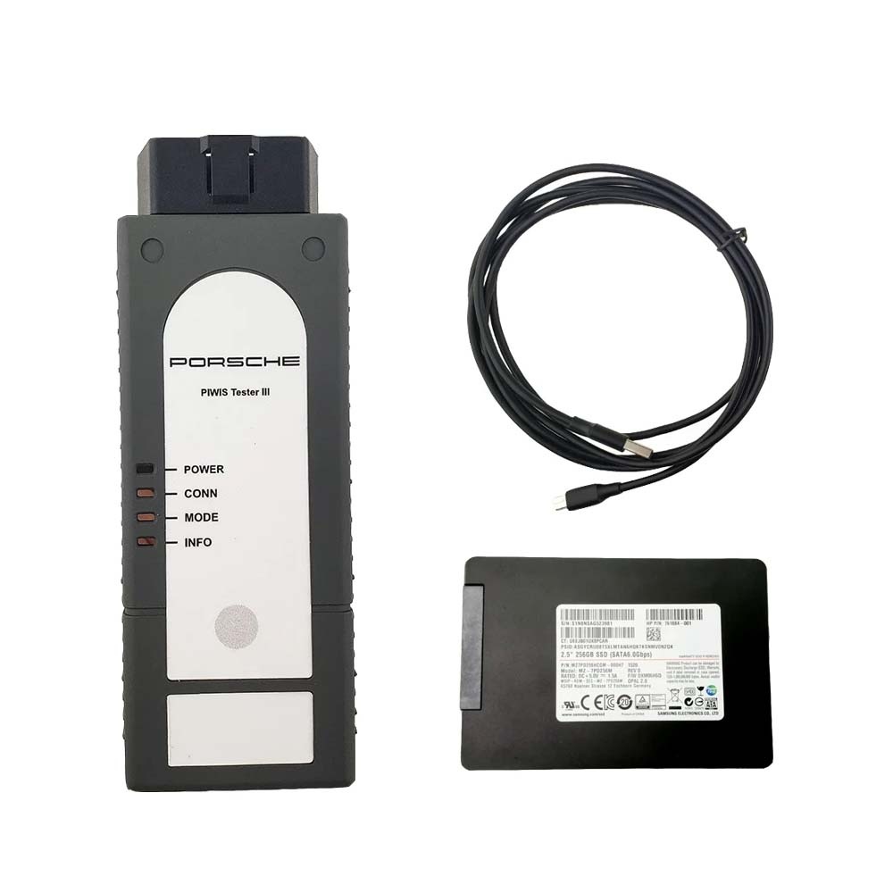 Porsche Piwis 3 Tester III V43.300.22 + V38.250 Diagnostic tool with Engineering PIWIS 3 Software