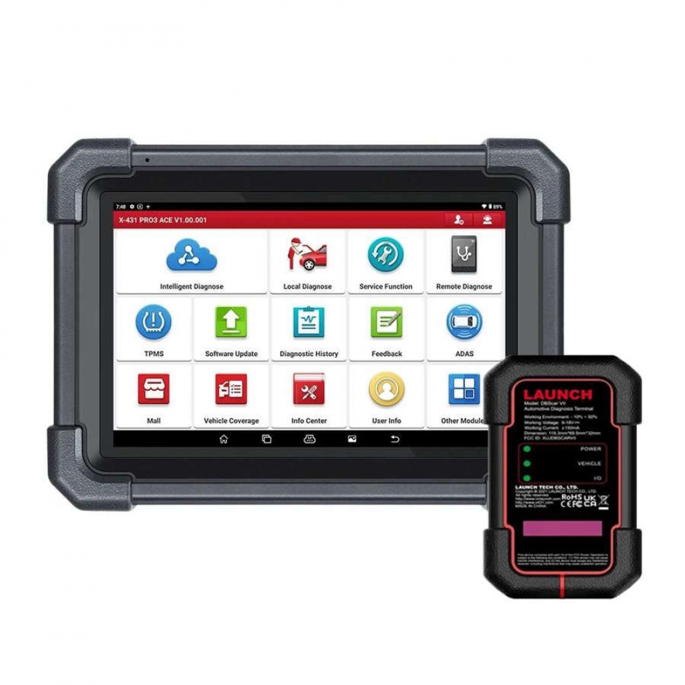 Launch X431 PRO3 ACE Diagnostic Tool Supports Online ECU Coding Topology Map CANFD DoIP SGW 37+ Service Functions