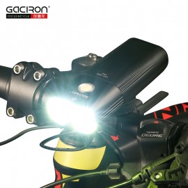 GACIRON Professional 1600 Lumens Bicycle Light Power Bank Waterproof USB Rechargeable Bike Light Flashlight